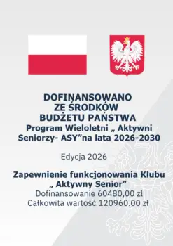 Gmina Witonia z dofinansowaniem na Klub Seniora – 60 480 zł z programu ASY