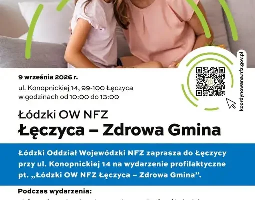 Łęczyca – zdrowa Gmina: wydarzenie prozdrowotne dla mieszkańców