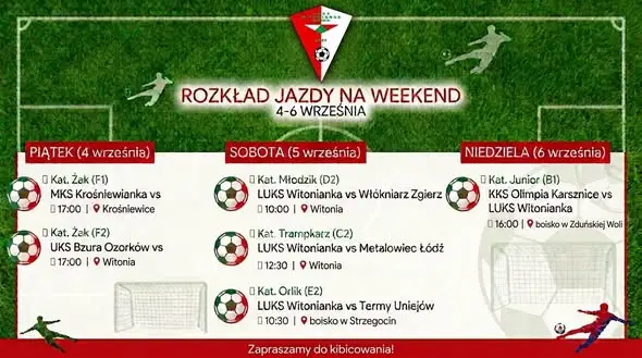 Intensywny piłkarski weekend LUKS Witonianka – seniorzy i młodzież w akcji