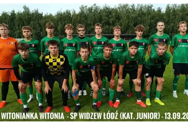 Juniorzy Witonianki zremisowali z Widzewem Łódź 1:1