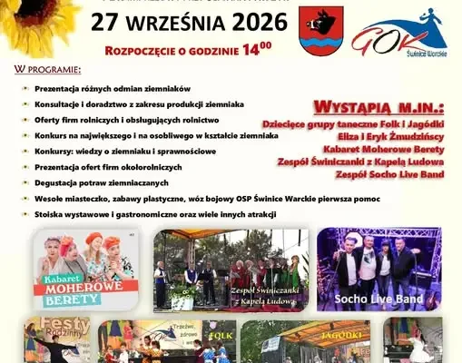 XVI Dzień Ziemniaka w Świnicach Warckich – święto ziemniaka już 27 września