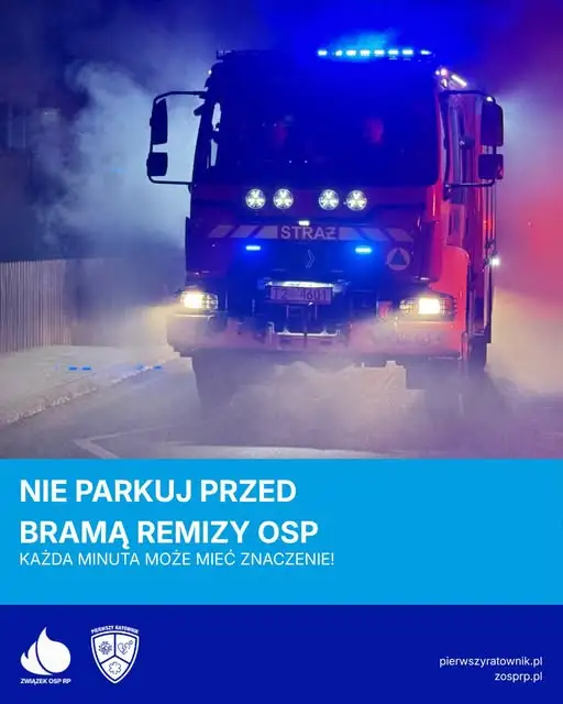 Nie blokuj bramy remizy OSP – apel strażaków ochotników